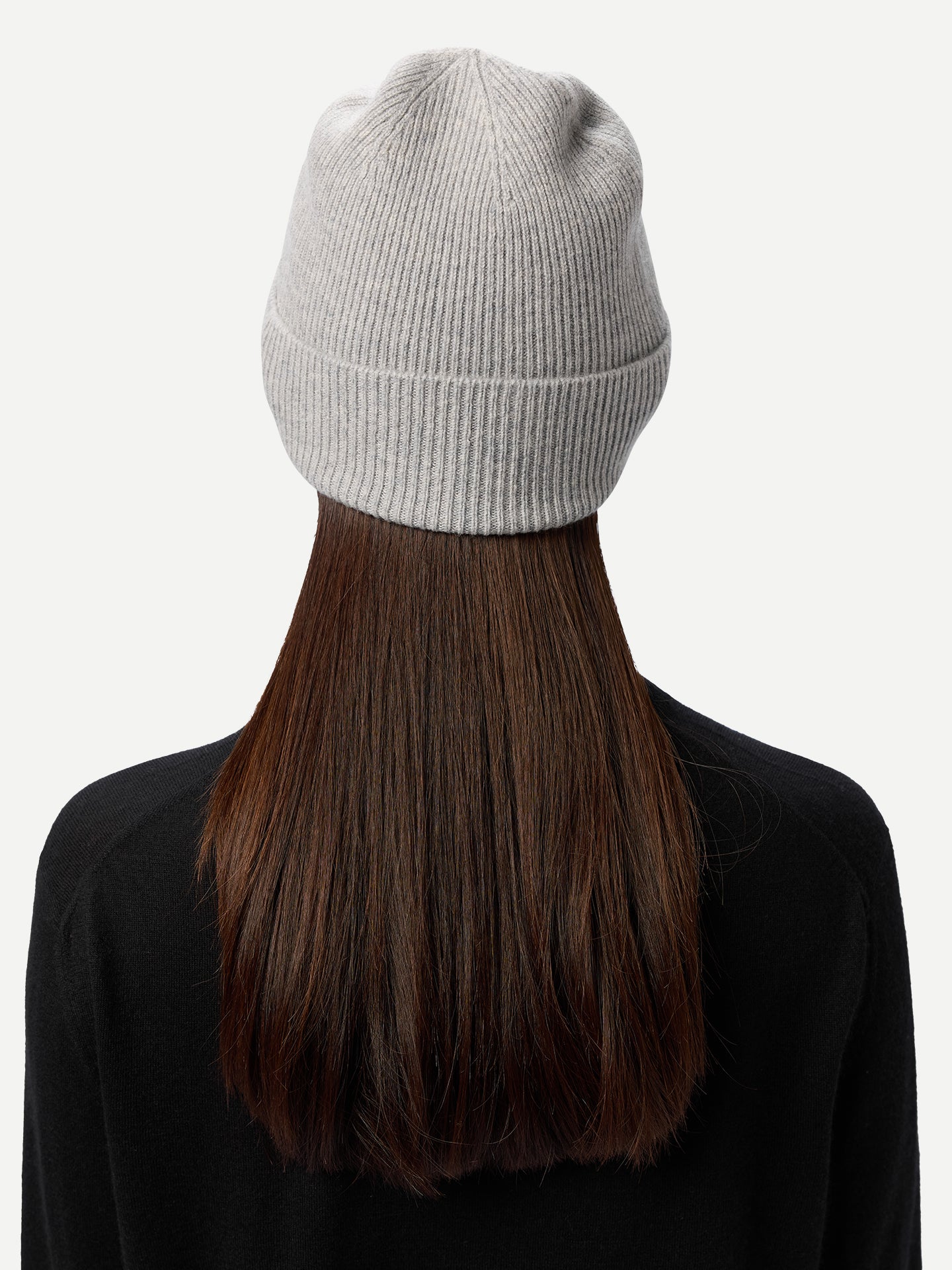 Cashmere Rib Knit Beanie
