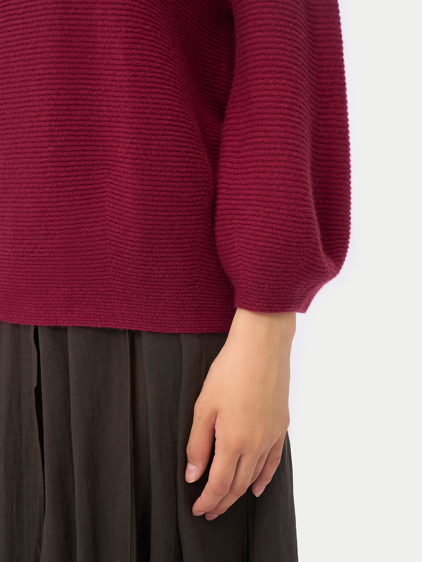 Open V-Collar Women's Polo Sweater