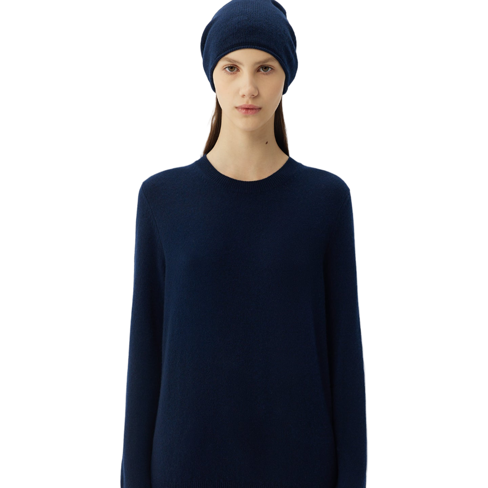 $99 Cashmere Hat & Sweater Navy - Gobi Cashmere amazonimage