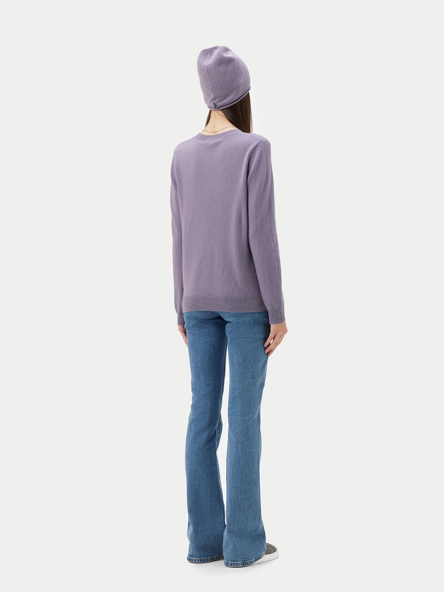 $99 Cashmere Hat & Sweater Purple Ash - Gobi Cashmere