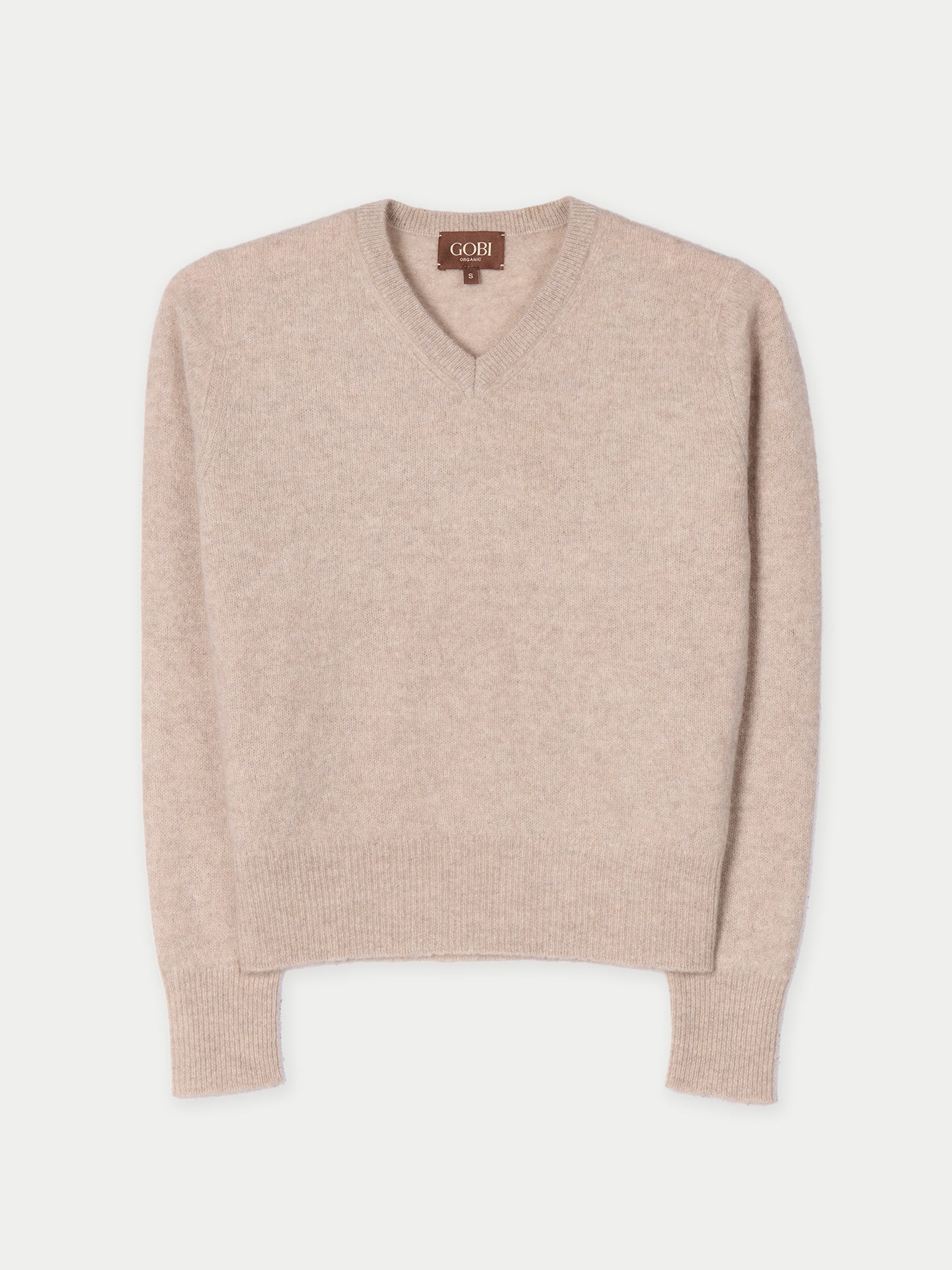 Organic Color Dual-Collar Cashmere Sweater