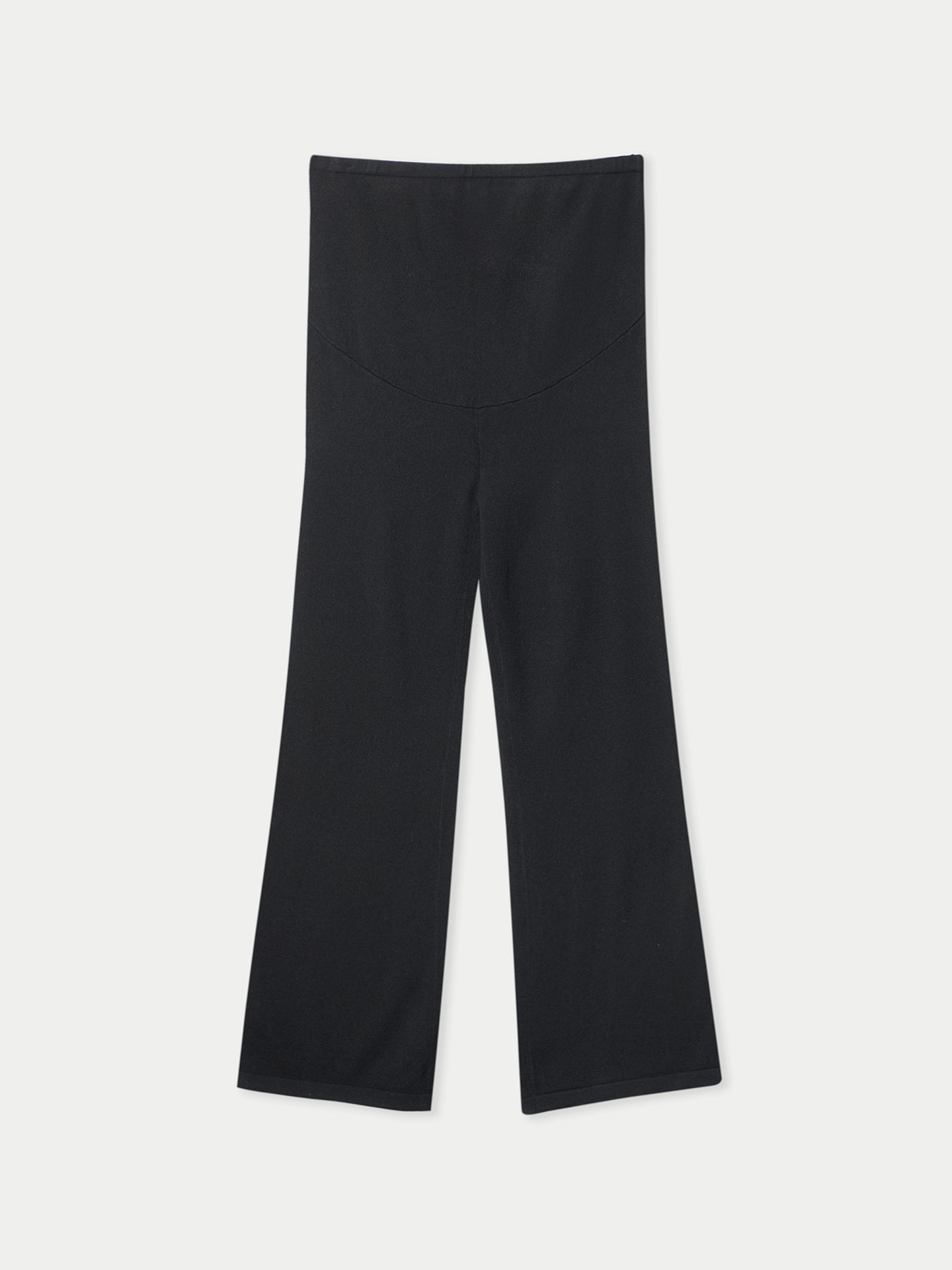Wide-Leg Knitted Maternity Cashmere Pants