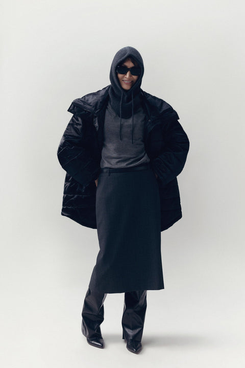 Cashmere Tailored Skirt, editorial photo