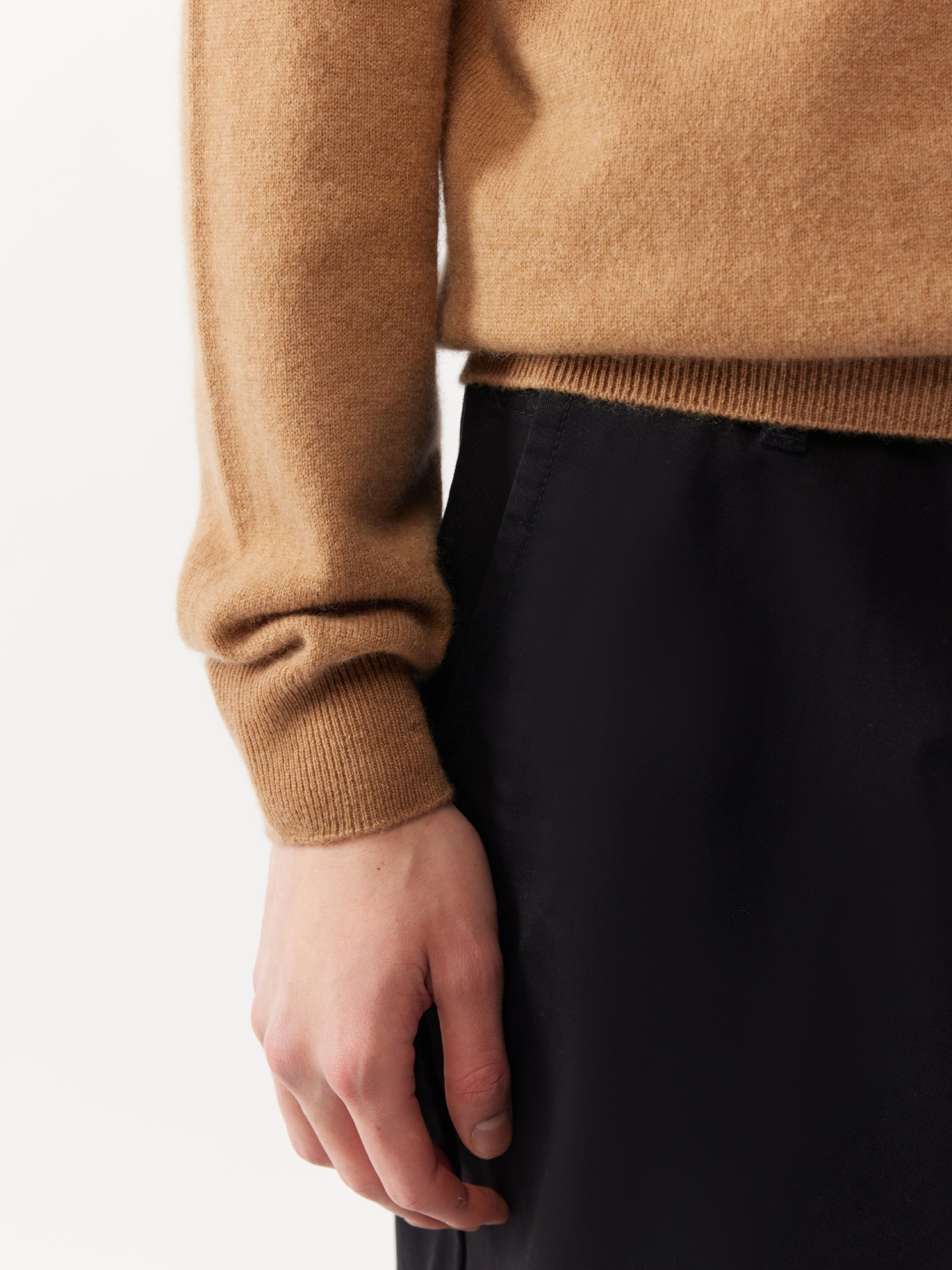 Men's Cashmere Basic Turtleneck Sheepskin - Gobi Cashmere