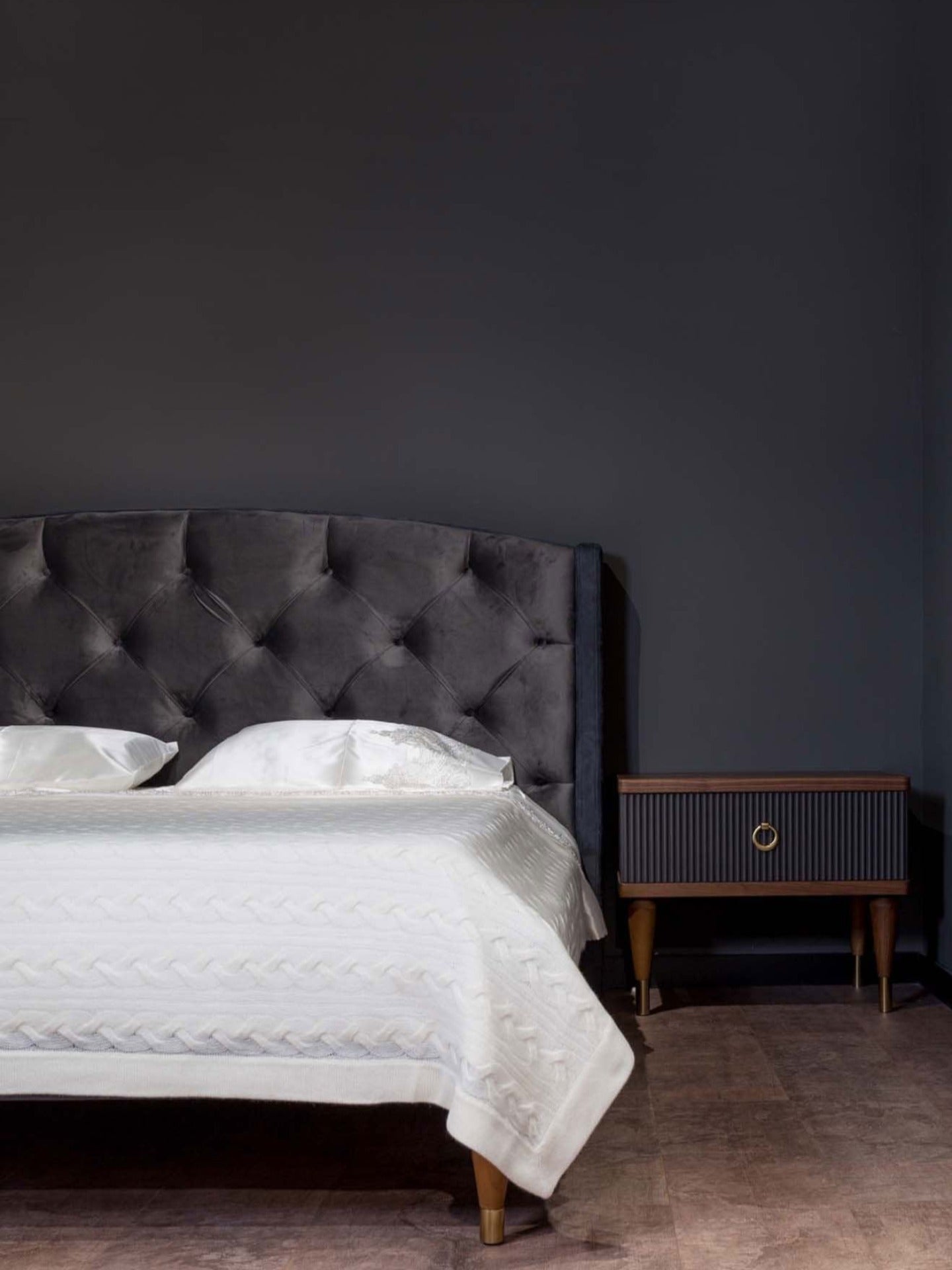 Unisex Cashmere Cable Knit Blanket White - Gobi Cashmere