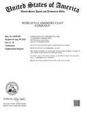 We officially trademarked the phrase "World #1 Cashmere Coat
