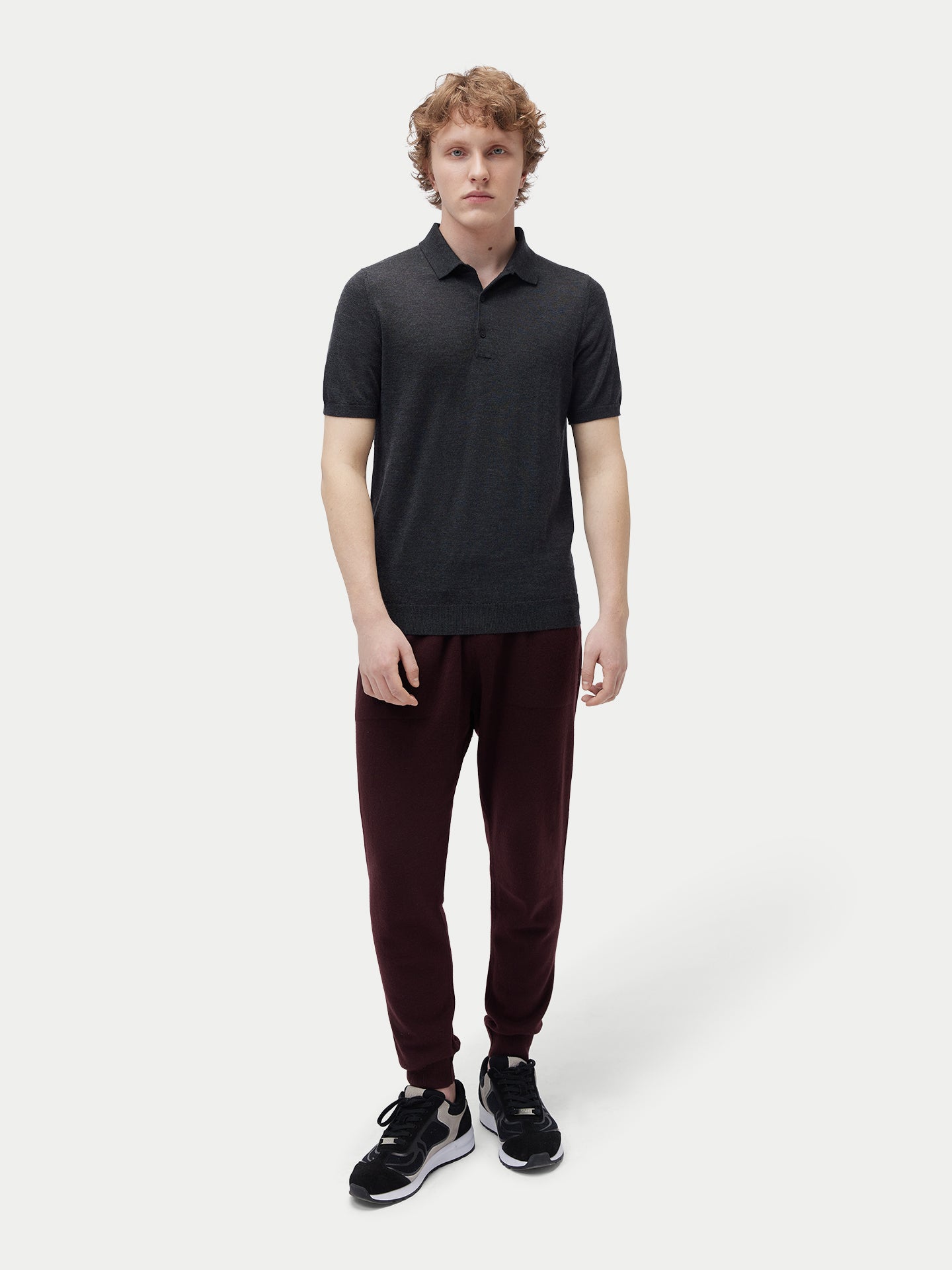 Cashmere Silk Polo Shirt
