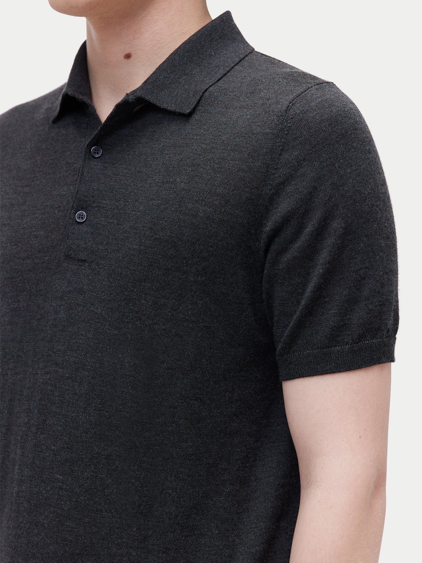 Cashmere Silk Polo Shirt