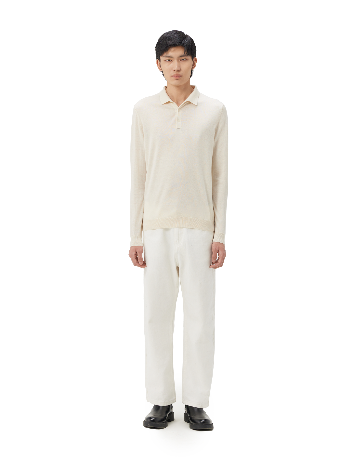 Men's Cashmere Silk Polo