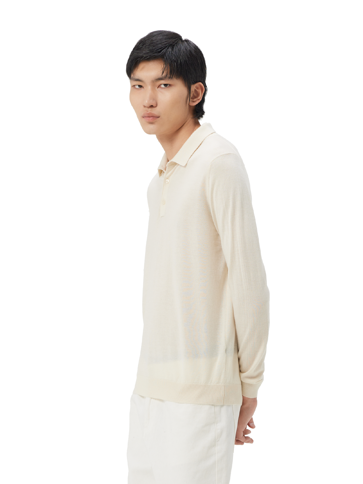 Men's Cashmere Silk Polo