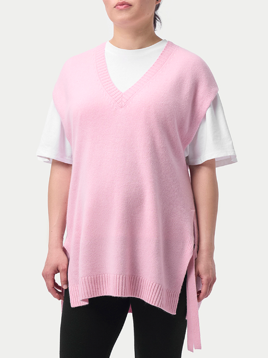 V-neck Cashmere Maternity Top