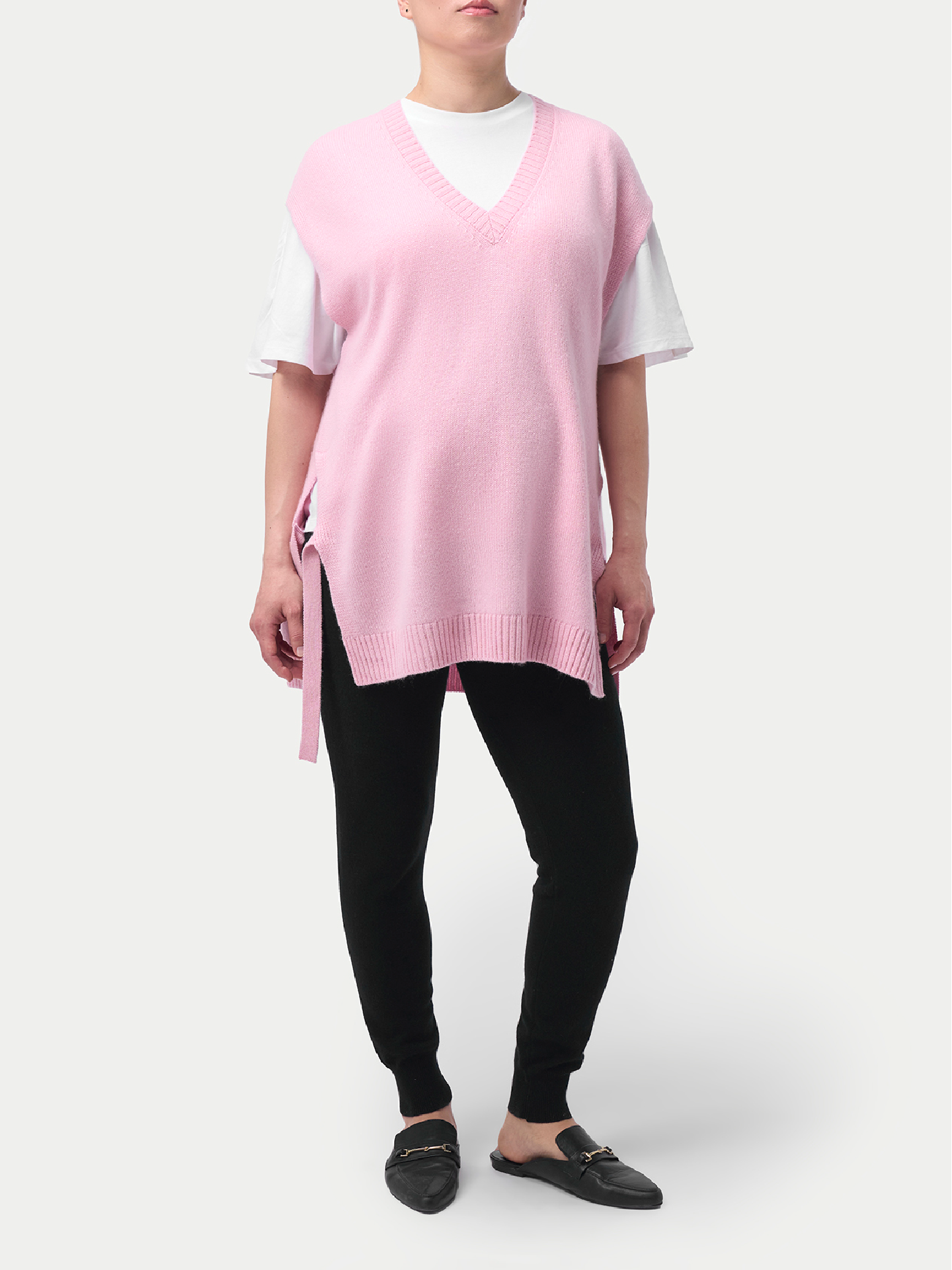 V-neck Cashmere Maternity Top