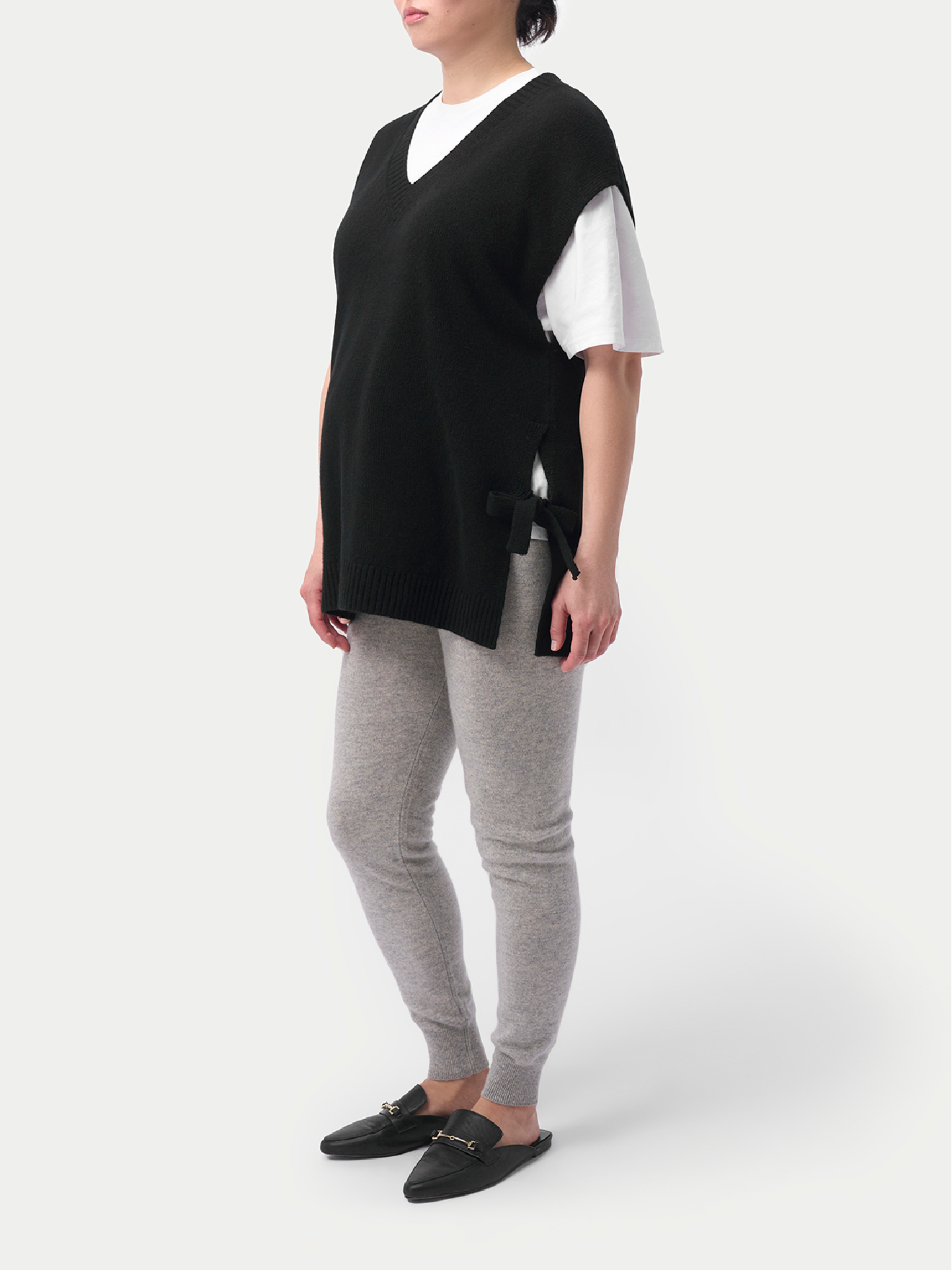V-neck Cashmere Maternity Top