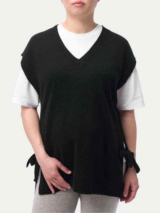 V-neck Cashmere Maternity Top