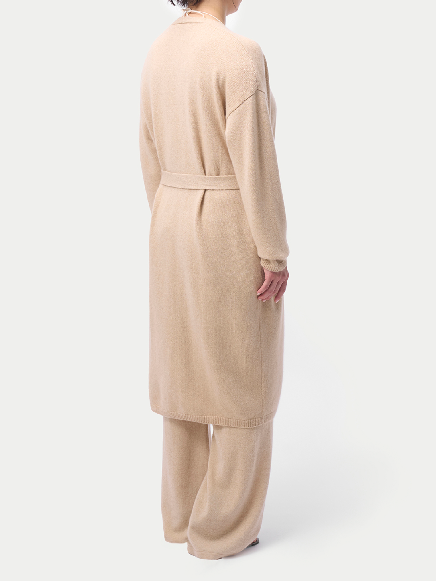 Organic Color Wide-Leg Knitted Maternity Cashmere Pants