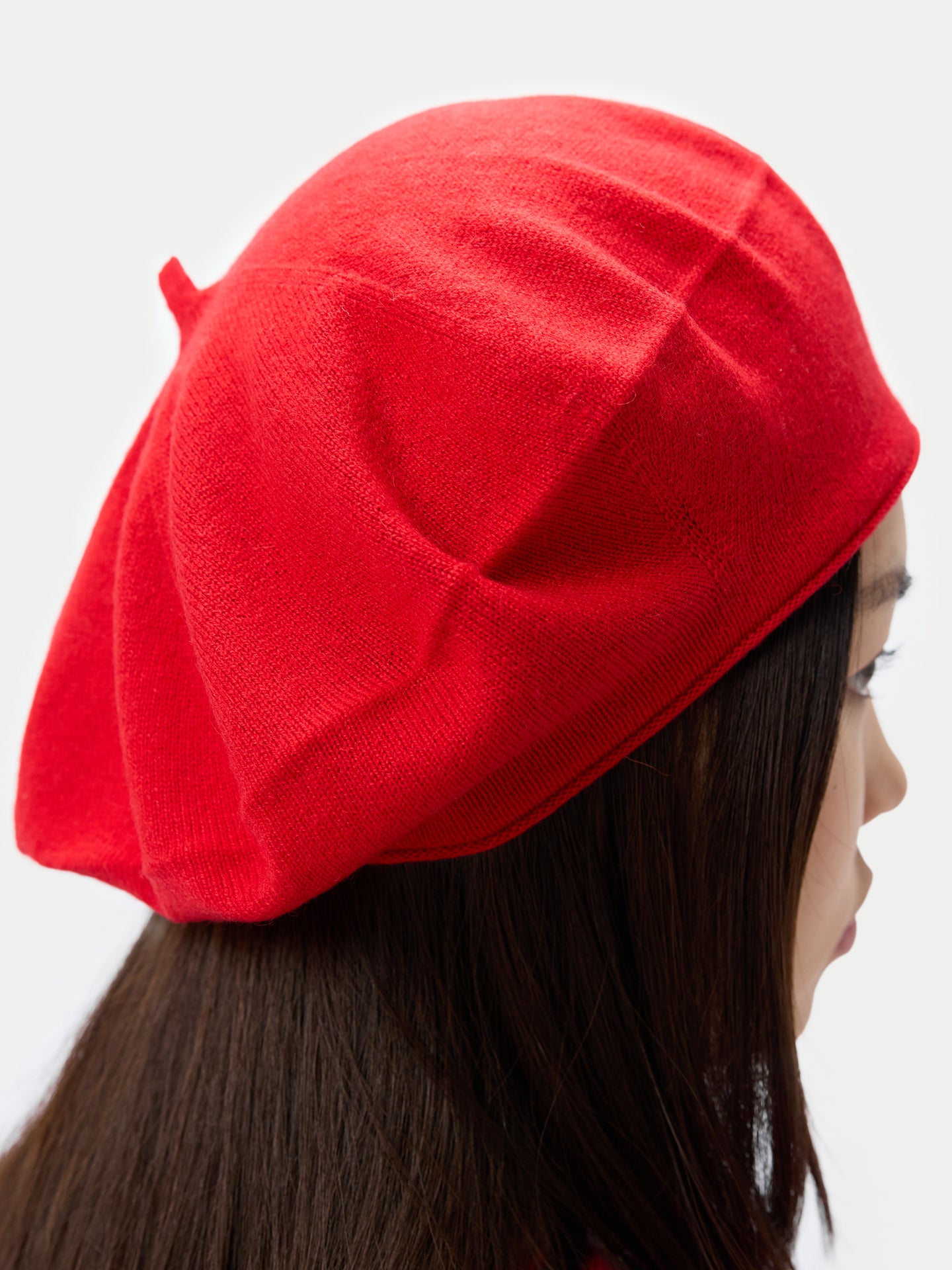 Cashmere Jersey Knit Beret