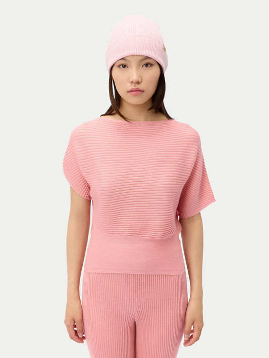 Cashmere Rib Knit Beanie