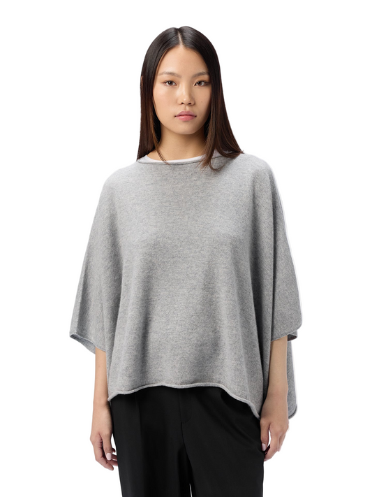 Timeless Boat Neck Cashmere Poncho High Rise - Gobi Cashmere amazonimage