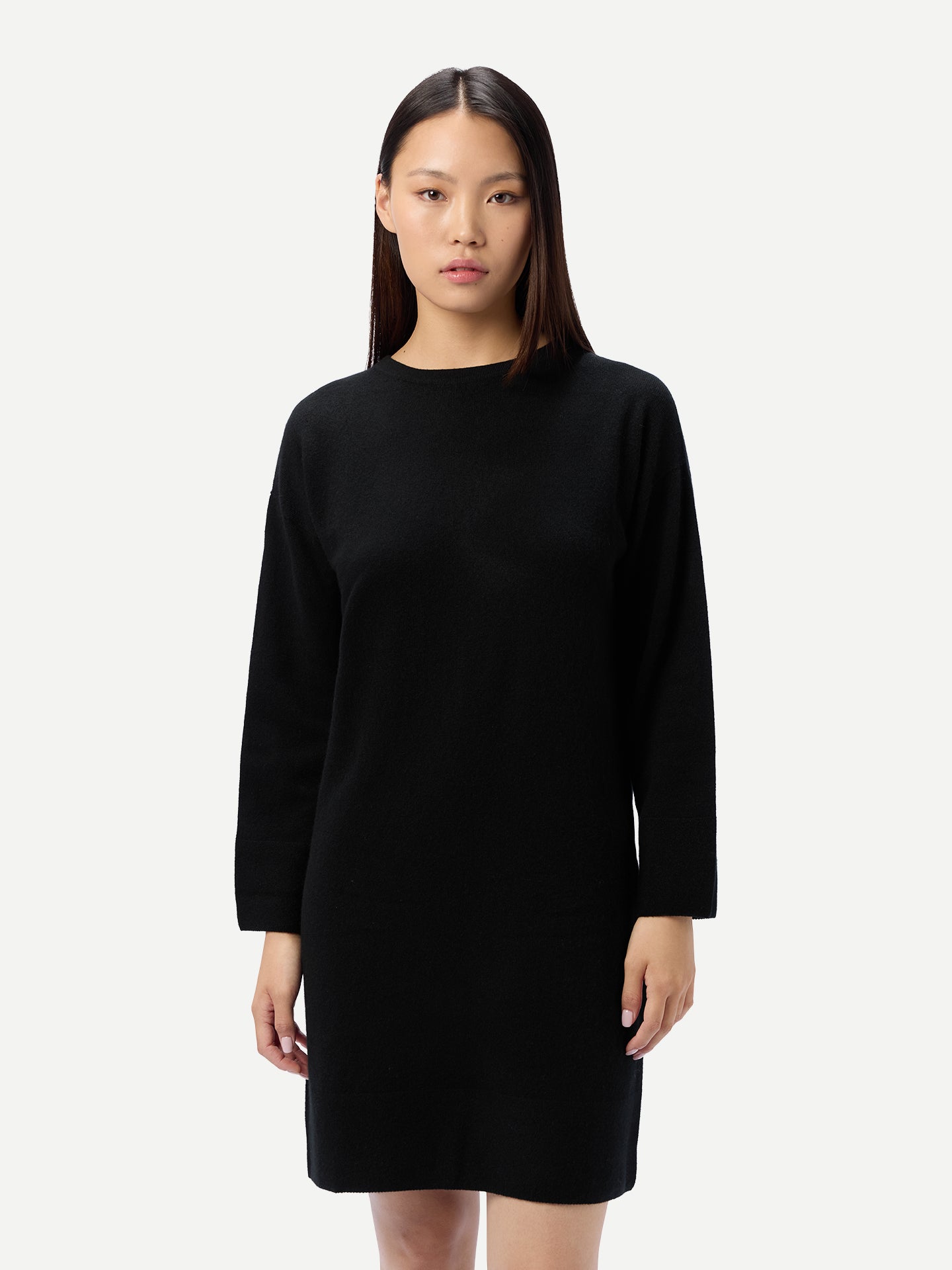 C-Neck Knit Dress