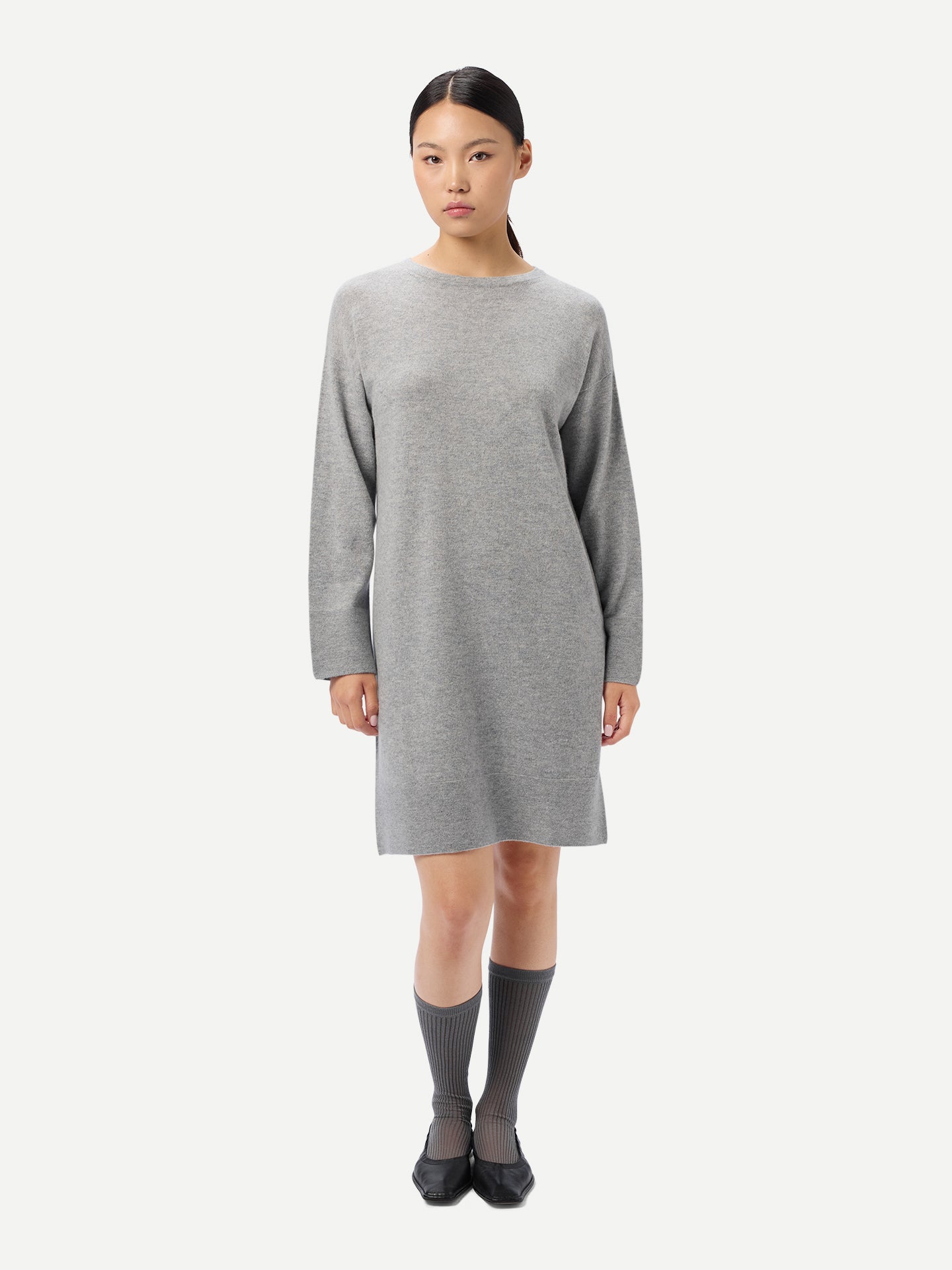 C-Neck Knit Dress