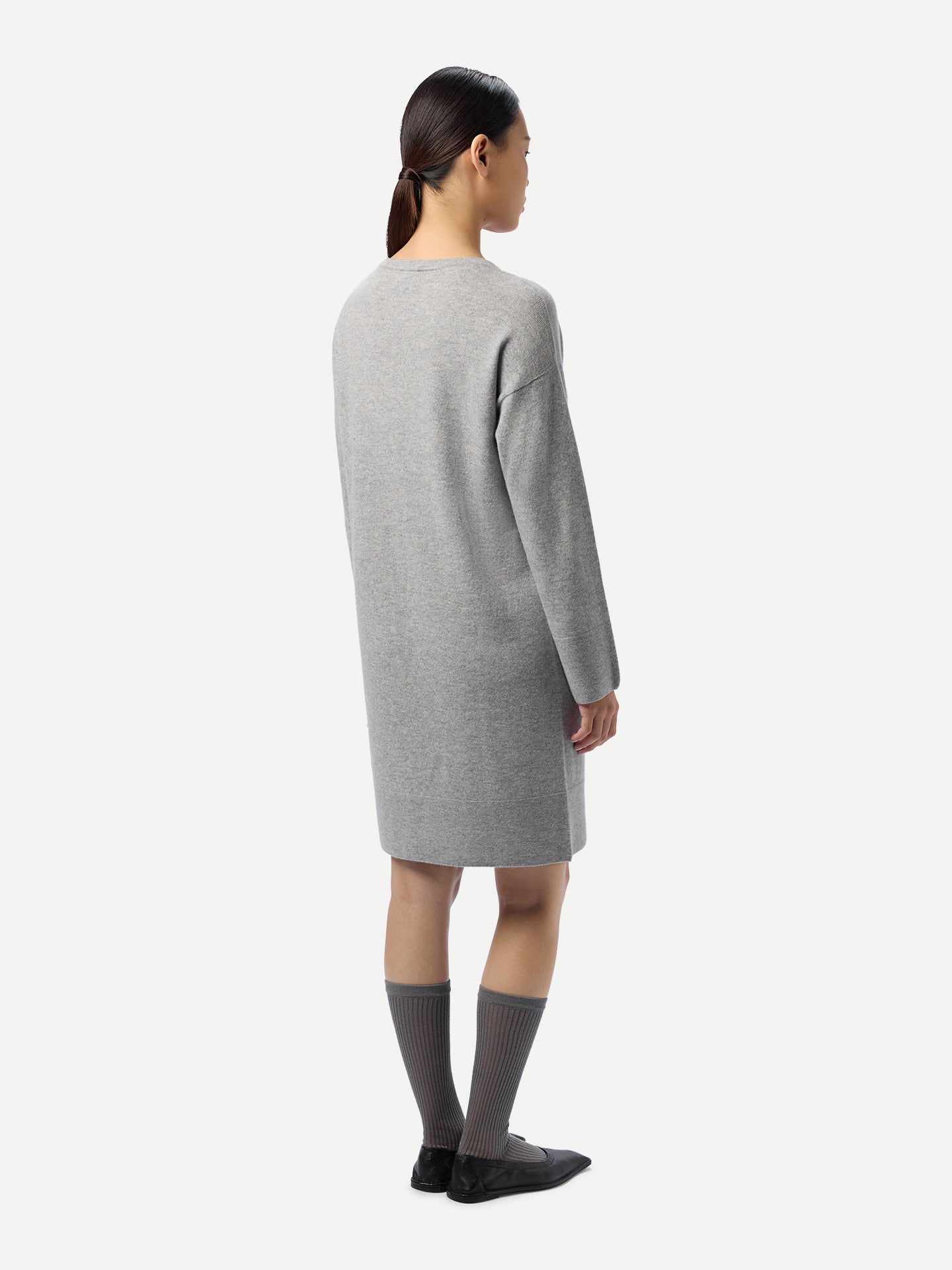 C-Neck Knit Dress