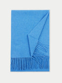 Cashmere Fringed Scarf Blue - Gobi Cashmere #color_blue