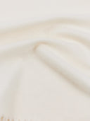 close up of a fabric cashmere of scarf #color_white