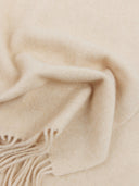 close up of a beige fabric detail