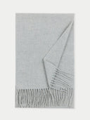 Gray scarf with fringes on a white background #color_dawn-blue