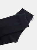 close up of black socks fabric #color_black