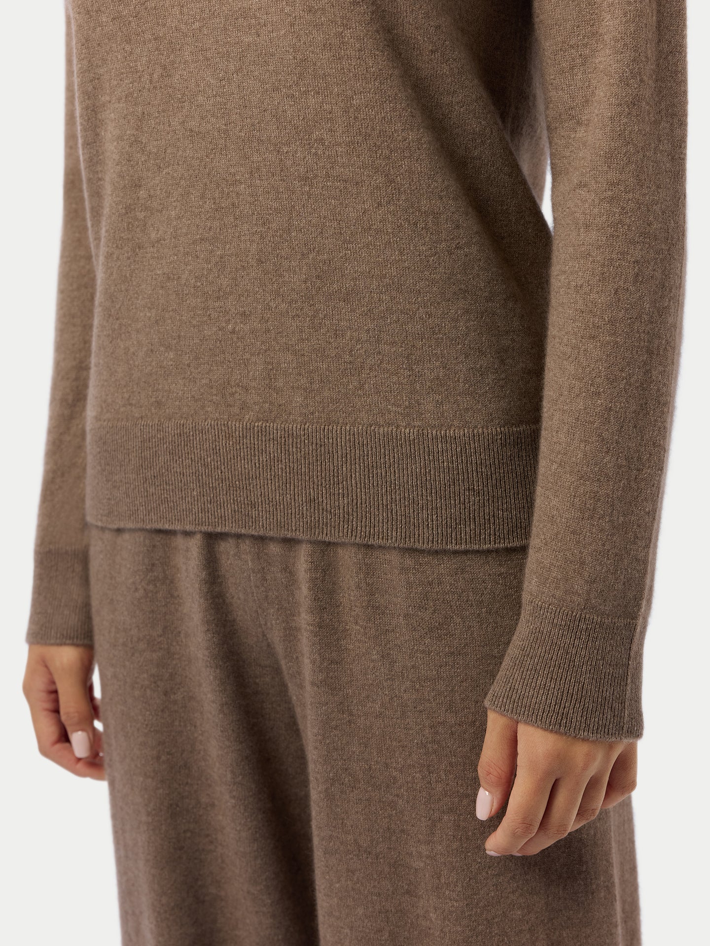 Timeless Cashmere Mock Neck Sweater