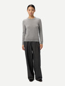 Timeless Cashmere Crewneck Sweater High Rise - Gobi Cashmere #color_high-rise