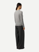 Timeless Cashmere Crewneck Sweater High Rise - Gobi Cashmere #color_high-rise