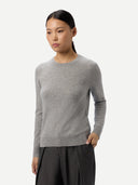 Timeless Cashmere Crewneck Sweater High Rise - Gobi Cashmere #color_high-rise
