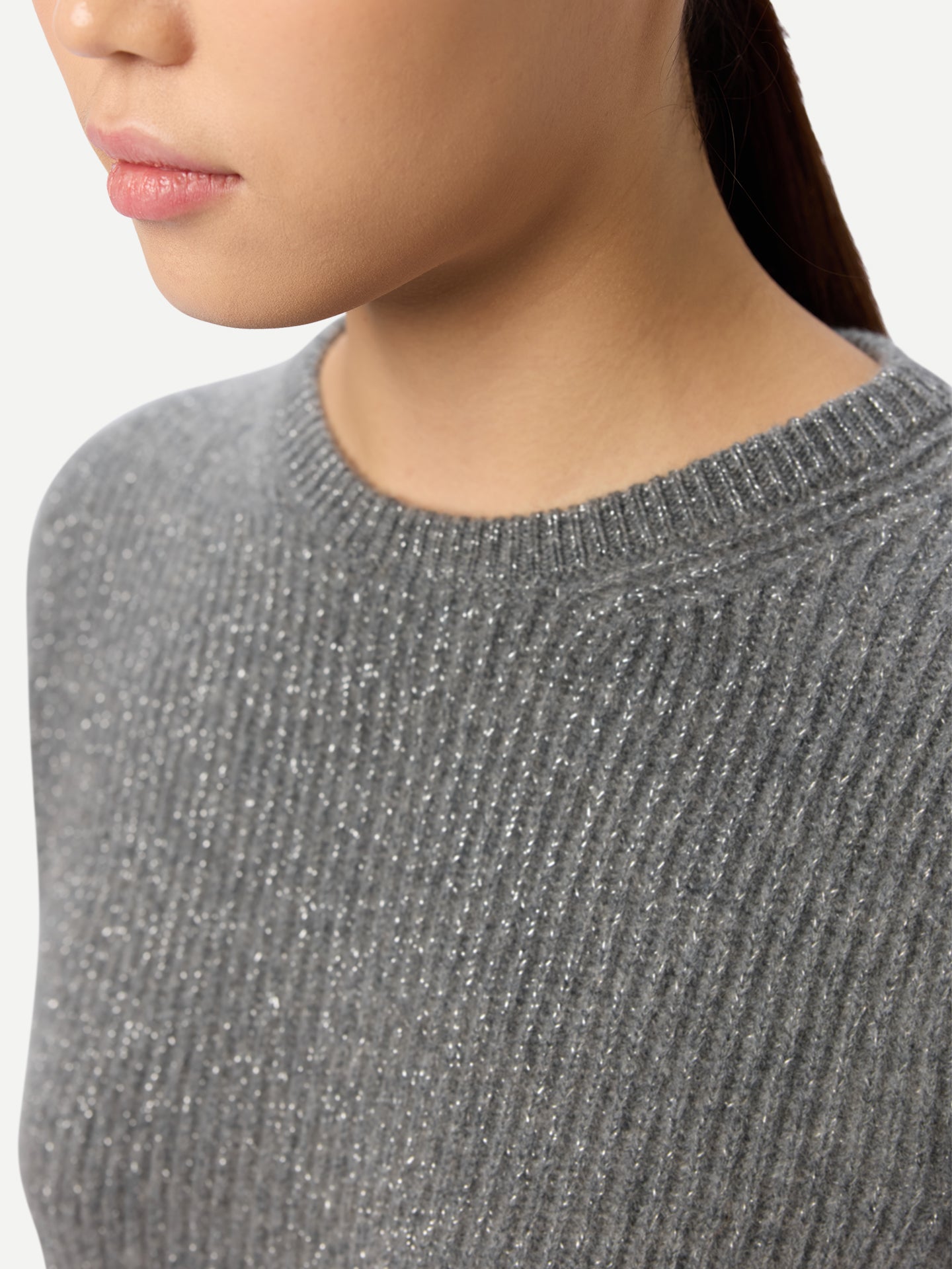 Cashmere Sweater with Detachable Collar