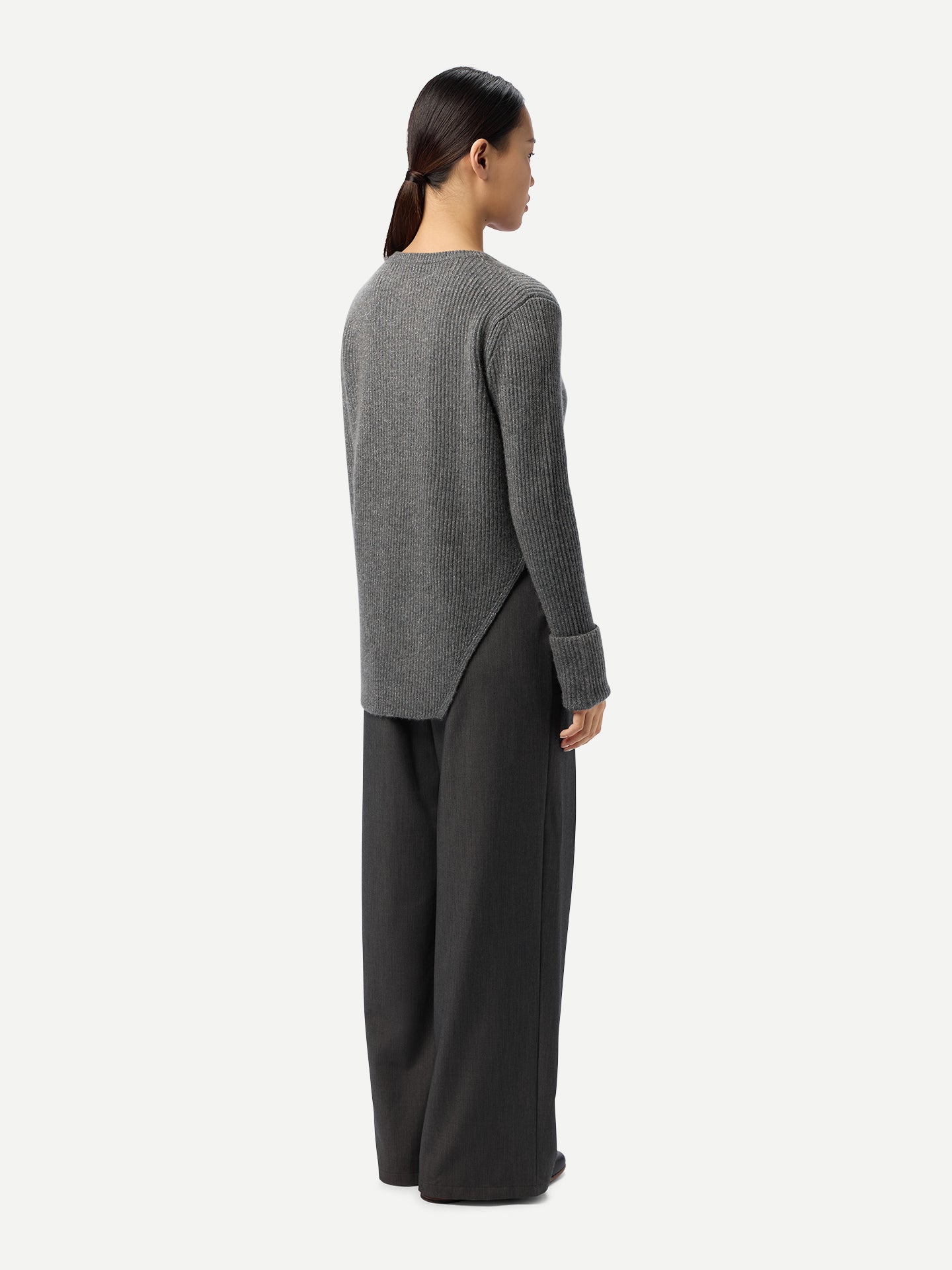 Cashmere Sweater with Detachable Collar