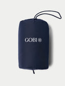 Navy blue bag with 'GOBI' logo on a white background #color_navy-blazer