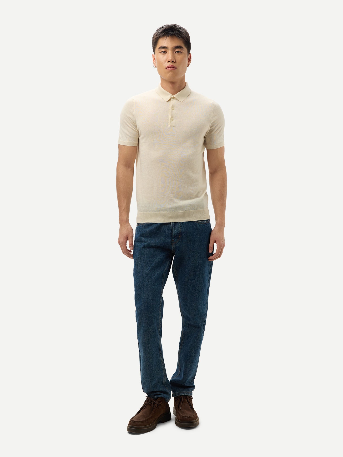 Cashmere Silk Polo Shirt