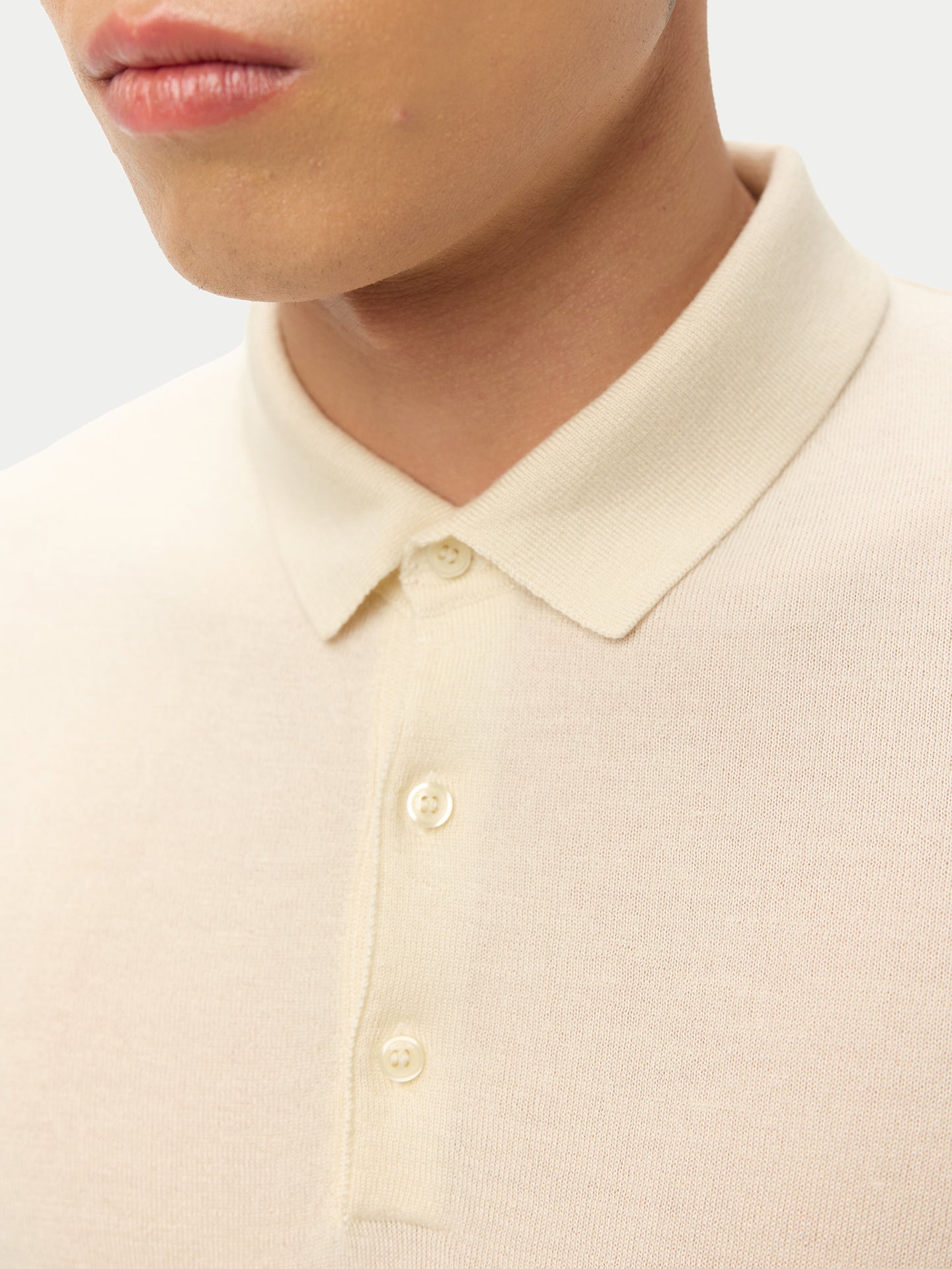 Cashmere Silk Polo Shirt