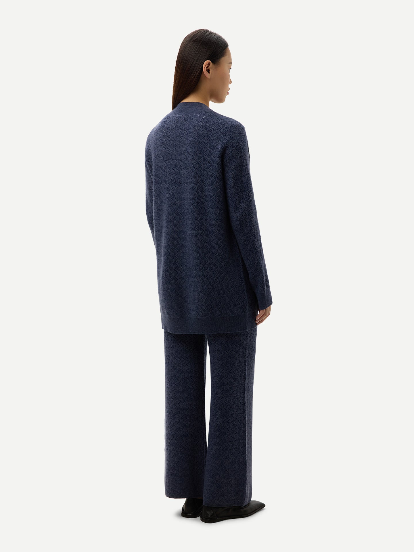 Ajour Knit Open front Cardigan