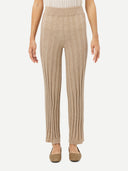 front view of a textured cashmere legging #color_warm-grey