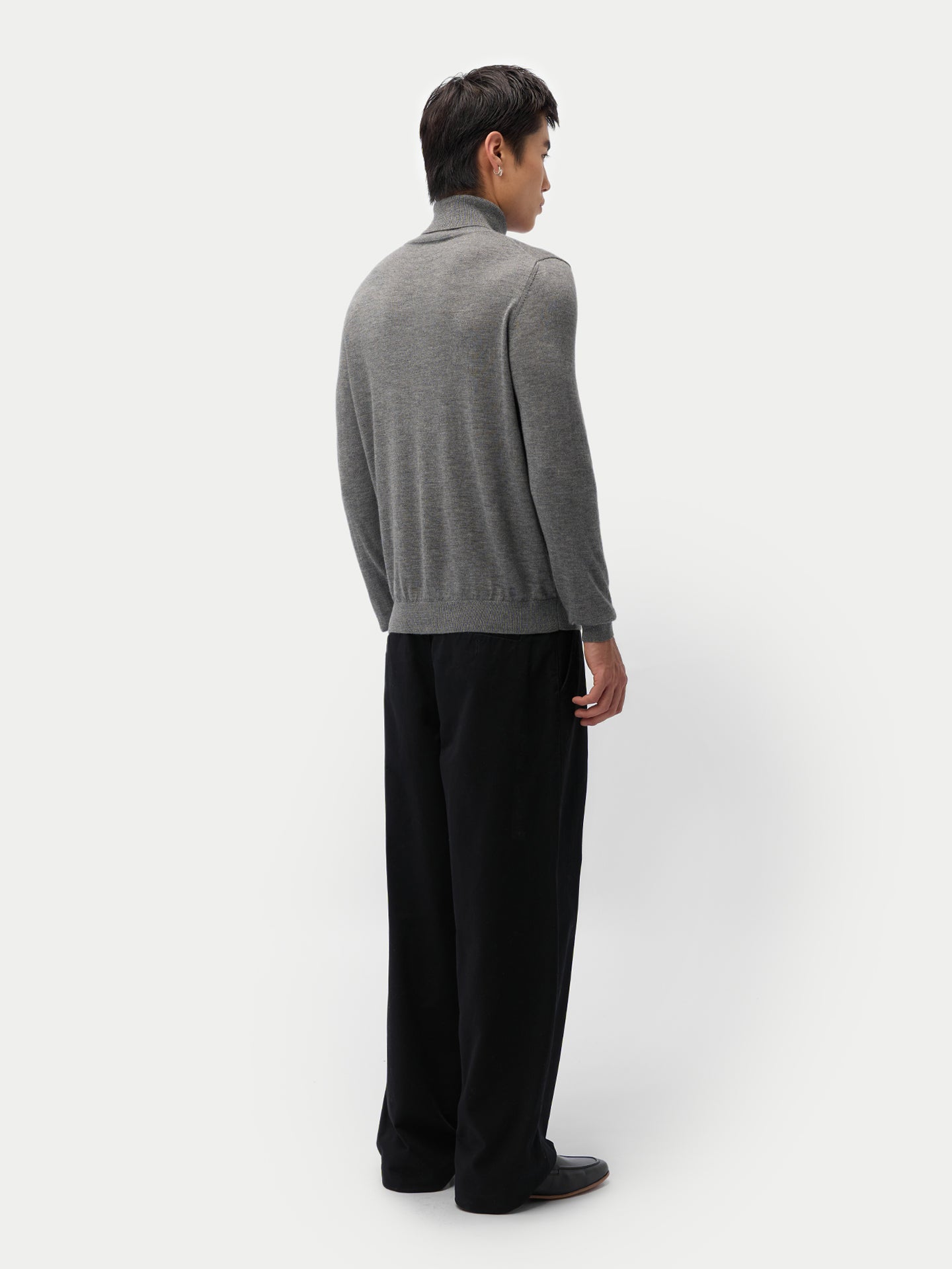 Cashmere-Silk Turtleneck Sweater