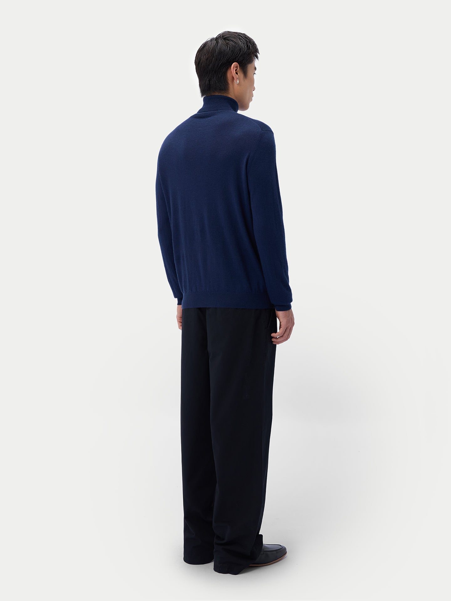 Cashmere-Silk Turtleneck Sweater