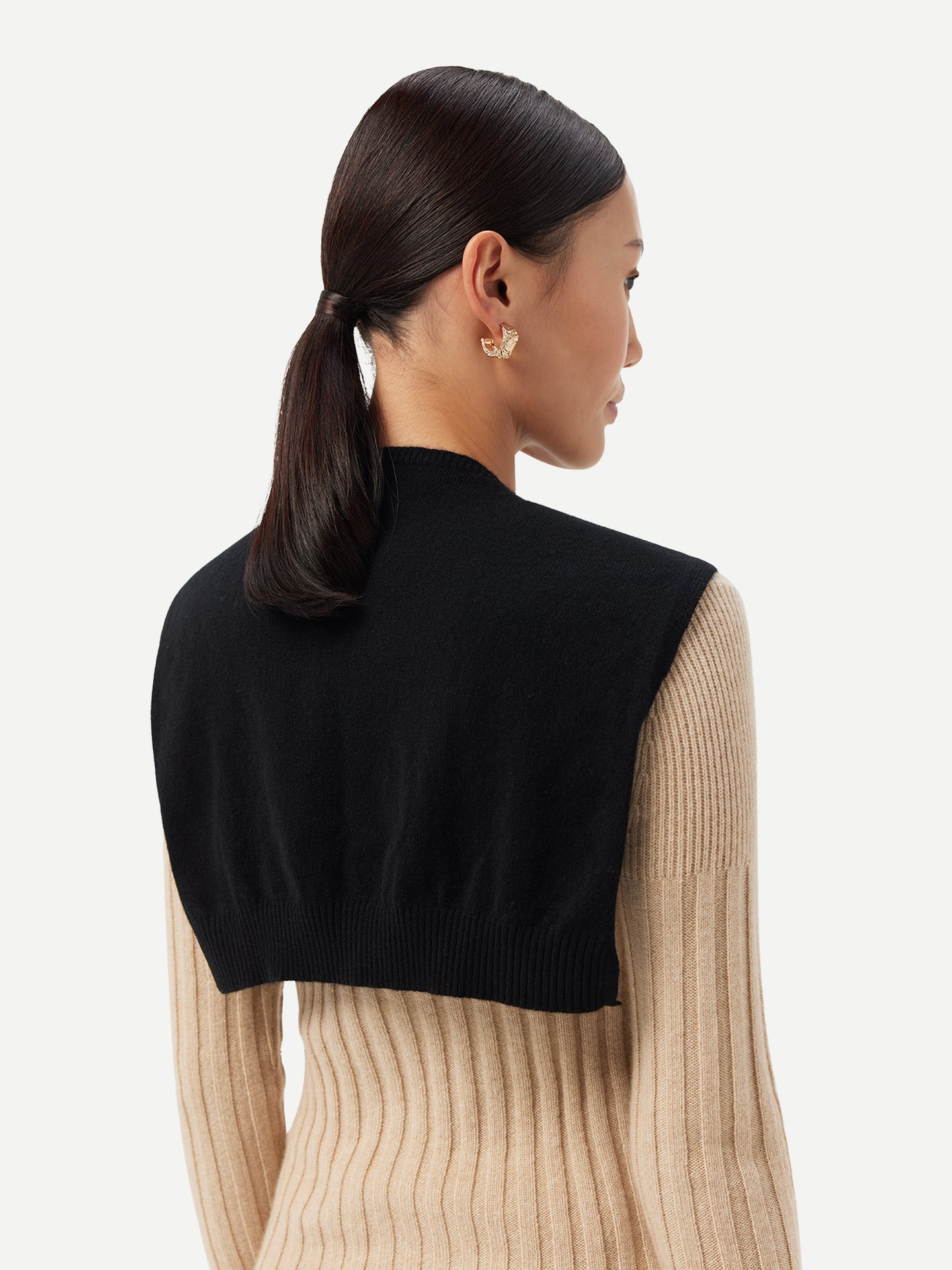 Women's Cashmere Shoulder Wrap Black - Gobi Cashmere