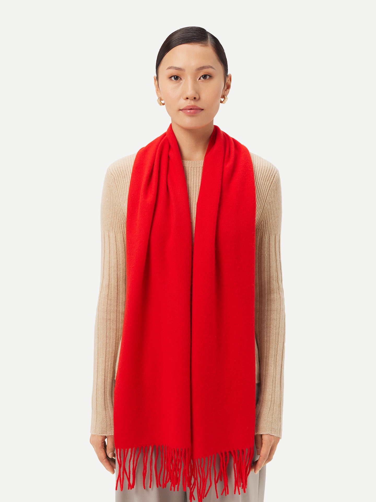 Cashmere Fringed Scarf