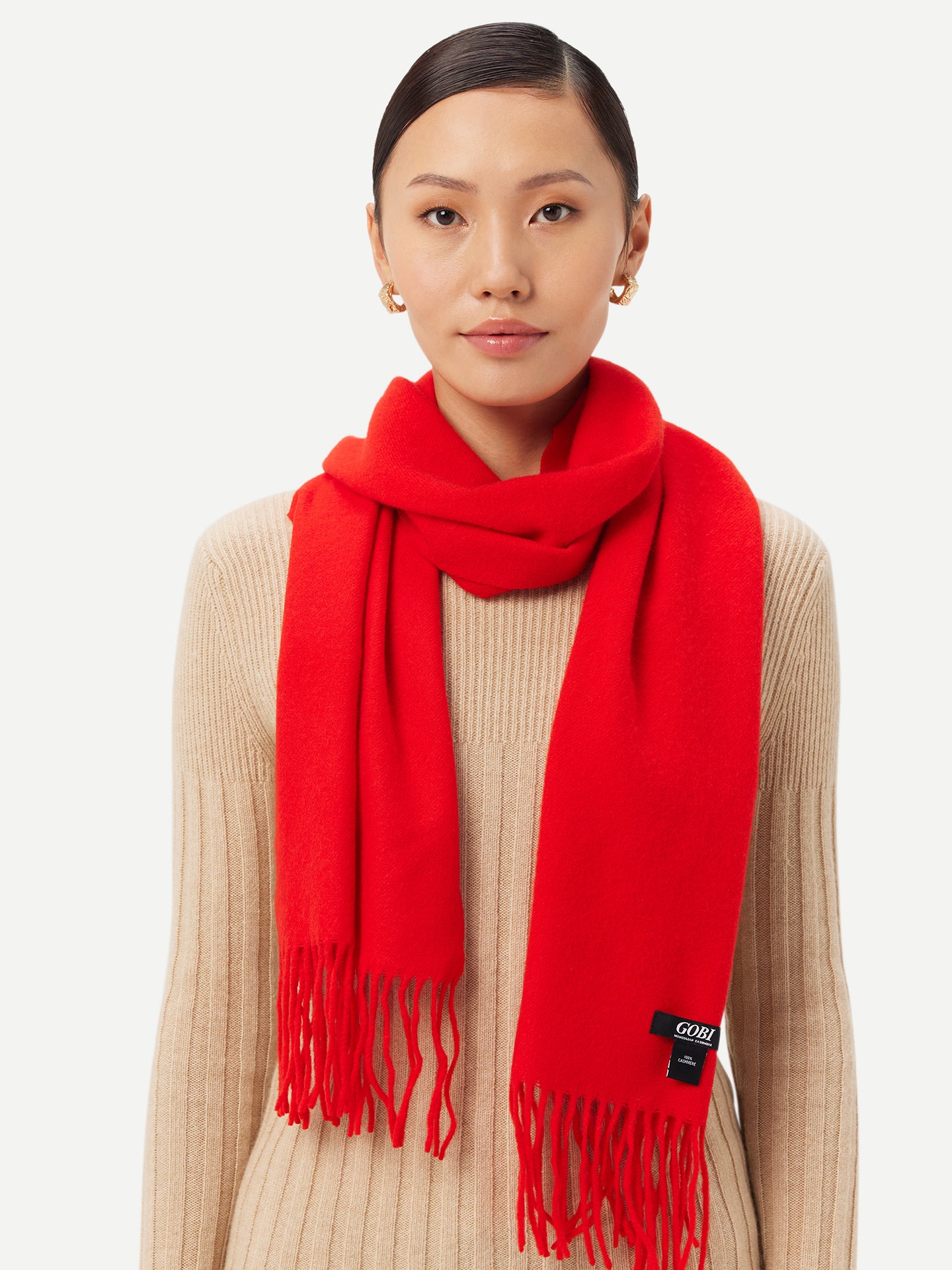 Cashmere Fringed Scarf