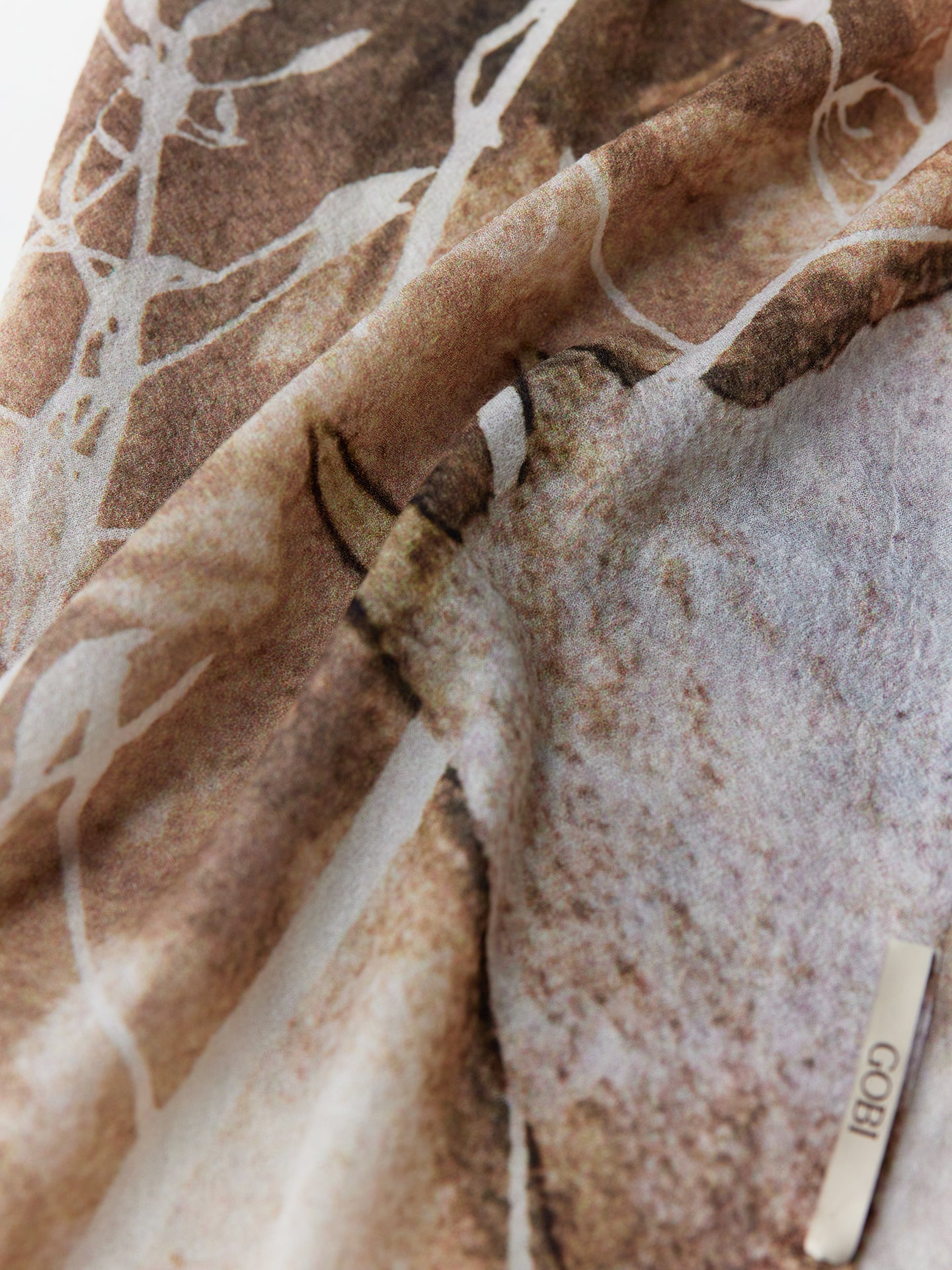 Abstract Floral Printed Cashmere Shawl