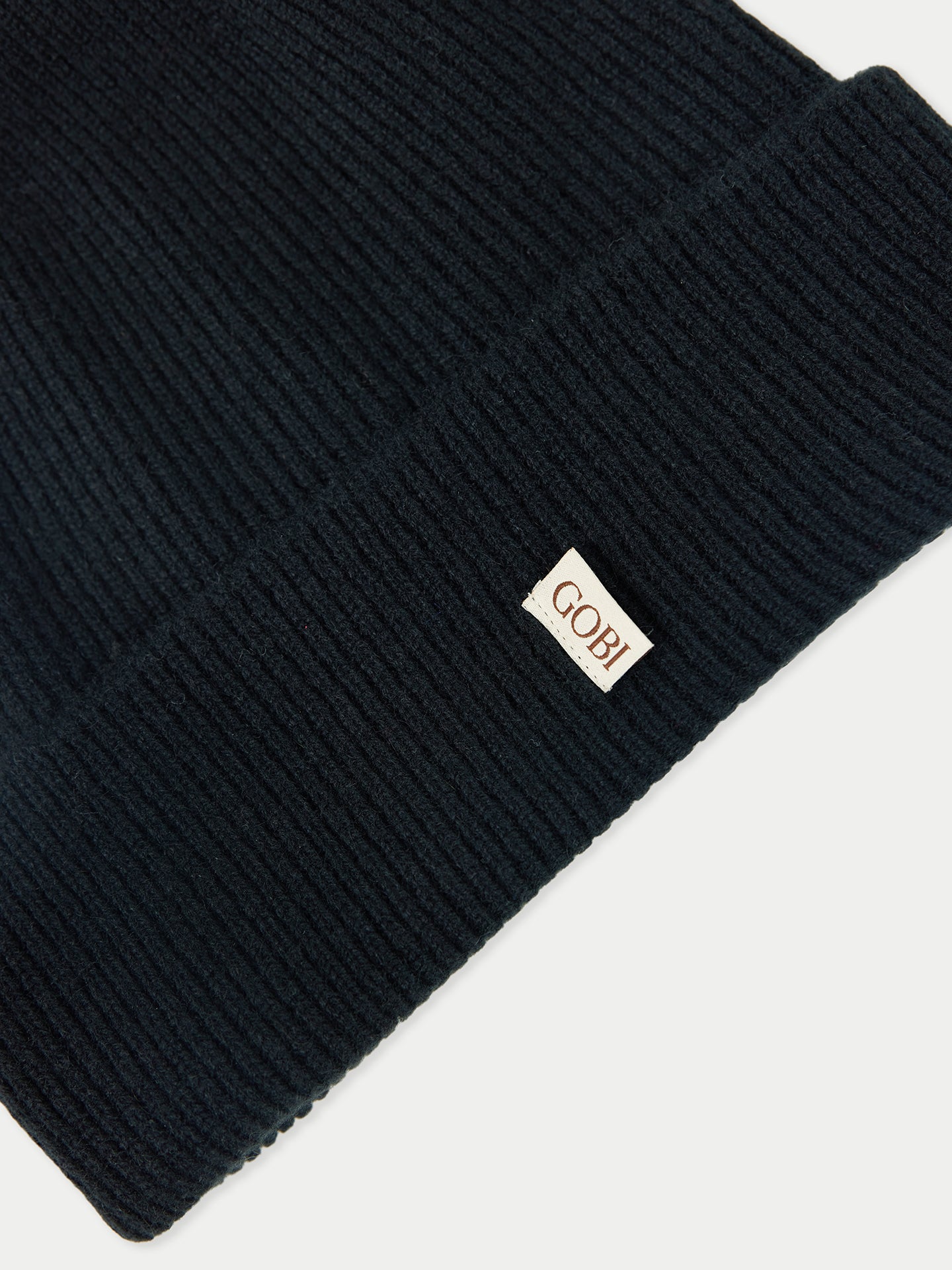 Cashmere Rib Knit Beanie