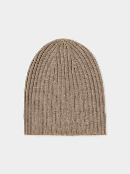 Organic Color Cashmere Rib Knit Hat