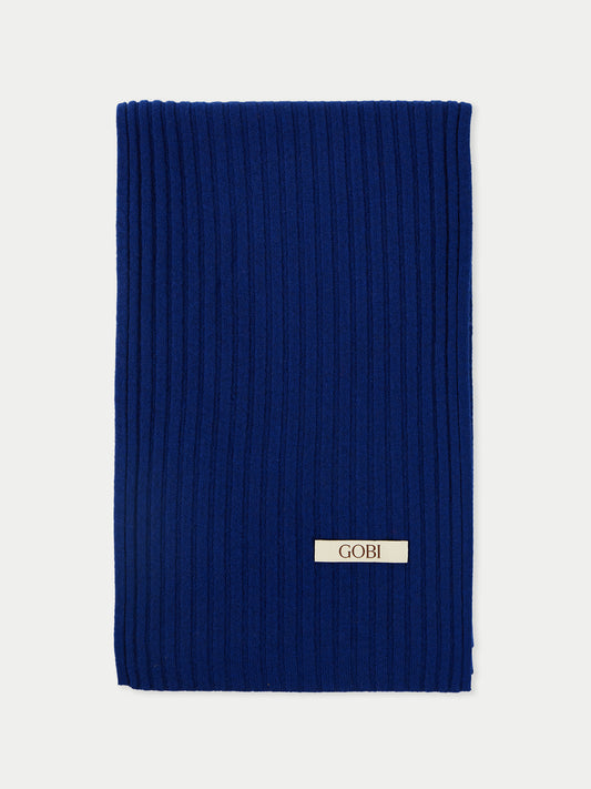 Cashmere Rib Knit Scarf